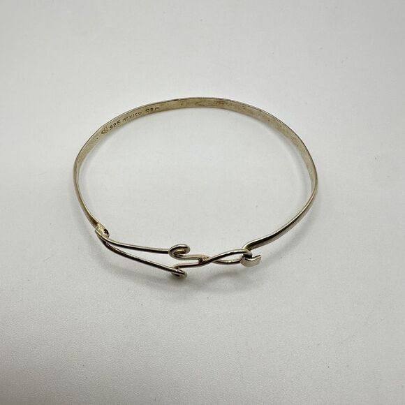 Vintage Stamped Mexico 925 Sterling silver Cuff Bangle Bracelet! - Picture 8 of 11